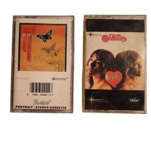 2 Vintage Heart Cassettes - "Dreamboat Annie" and "Dog & Butterfly"